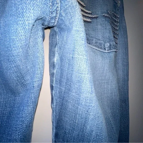 7 for all mankind jeans embroidered pockets size 29 - Picture 5 of 13
